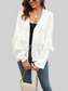 Angel Wings Fringe Trim Open Front Cardigan nicholesgifts