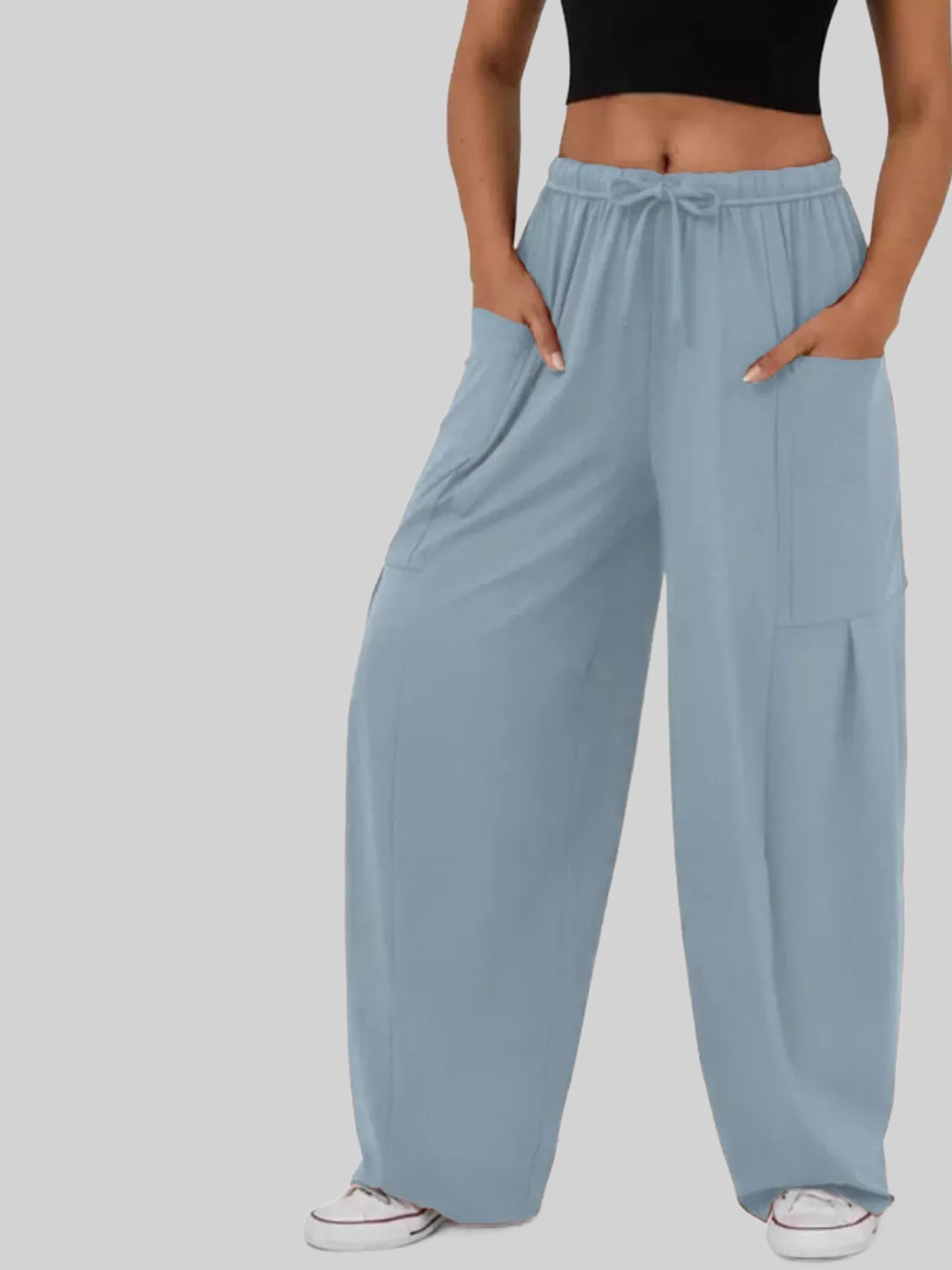 Women Relaxed Fit Drawstring Pants nicholesgifts