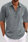 Men's Full Size Long Sleeve Henley Shirt Plus Size nicholesgifts