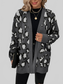 Women Leopard Open Front Dropped Shoulder Cardigan nicholesgifts
