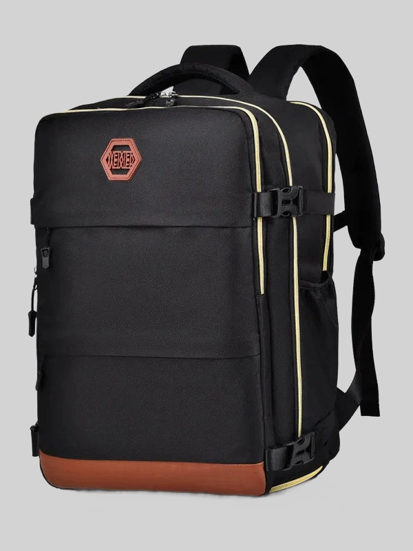 Color Block Multi-Pockets Backpack Bag nicholesgifts