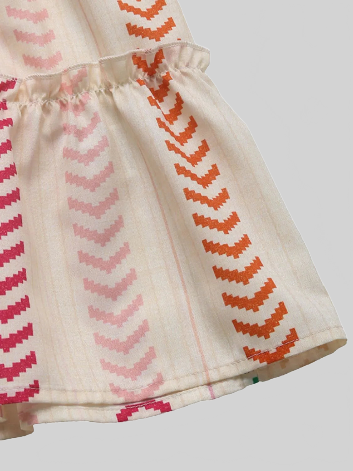 Frill Printed Maxi Skirt nicholesgifts