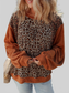 Leopard Print Long Sleeve Sweatshirt nicholesgifts