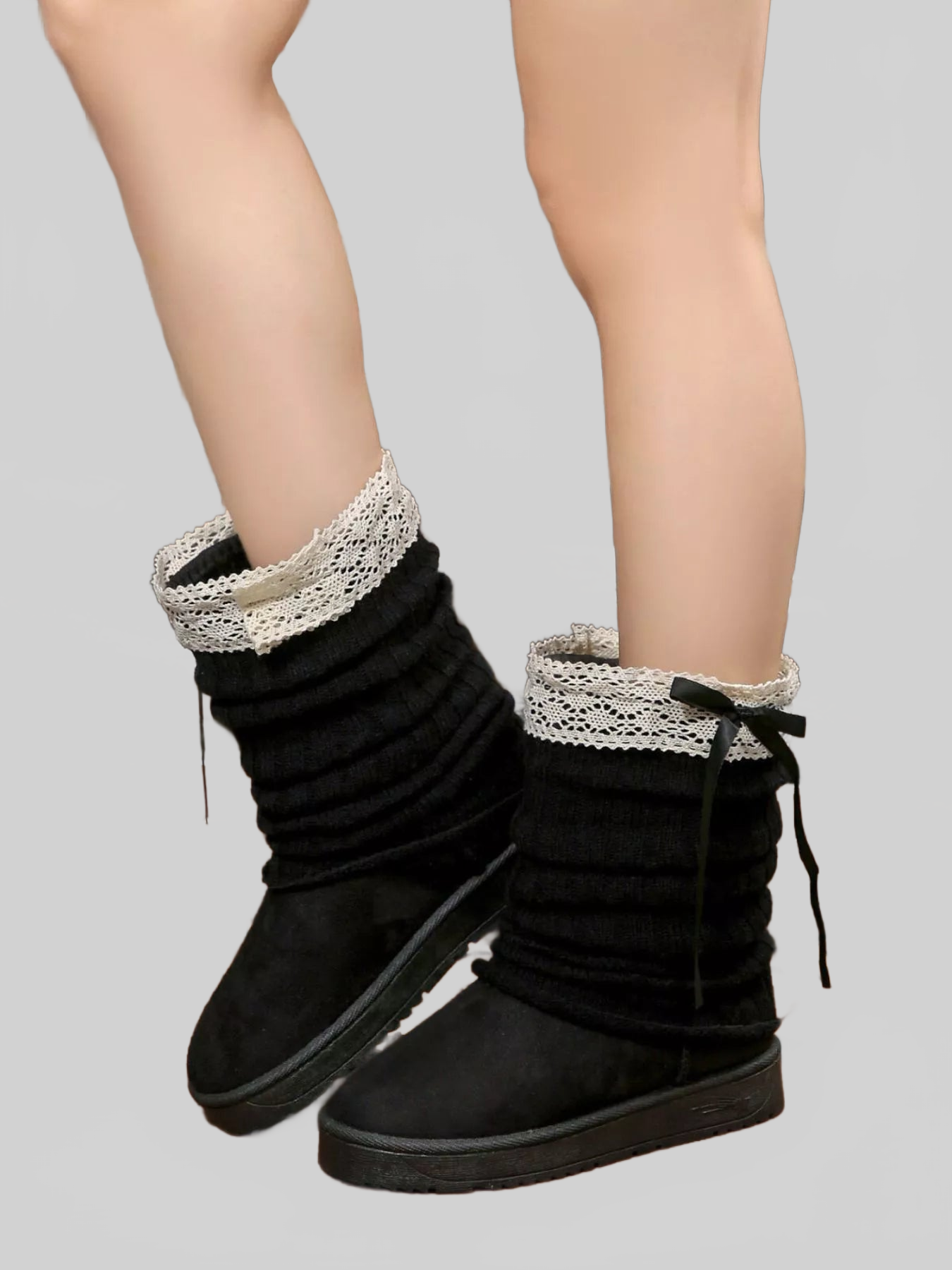 Round Toe Platform Boots NicholesGifts