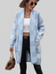 Plaid Dropped Shoulder Cardigan with Pocket nicholesgifts