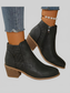 Point Toe Block Heels Boots nicholesgifts