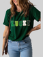 LUCKY Round Neck Short Sleeve T-Shirt nicholesgifts