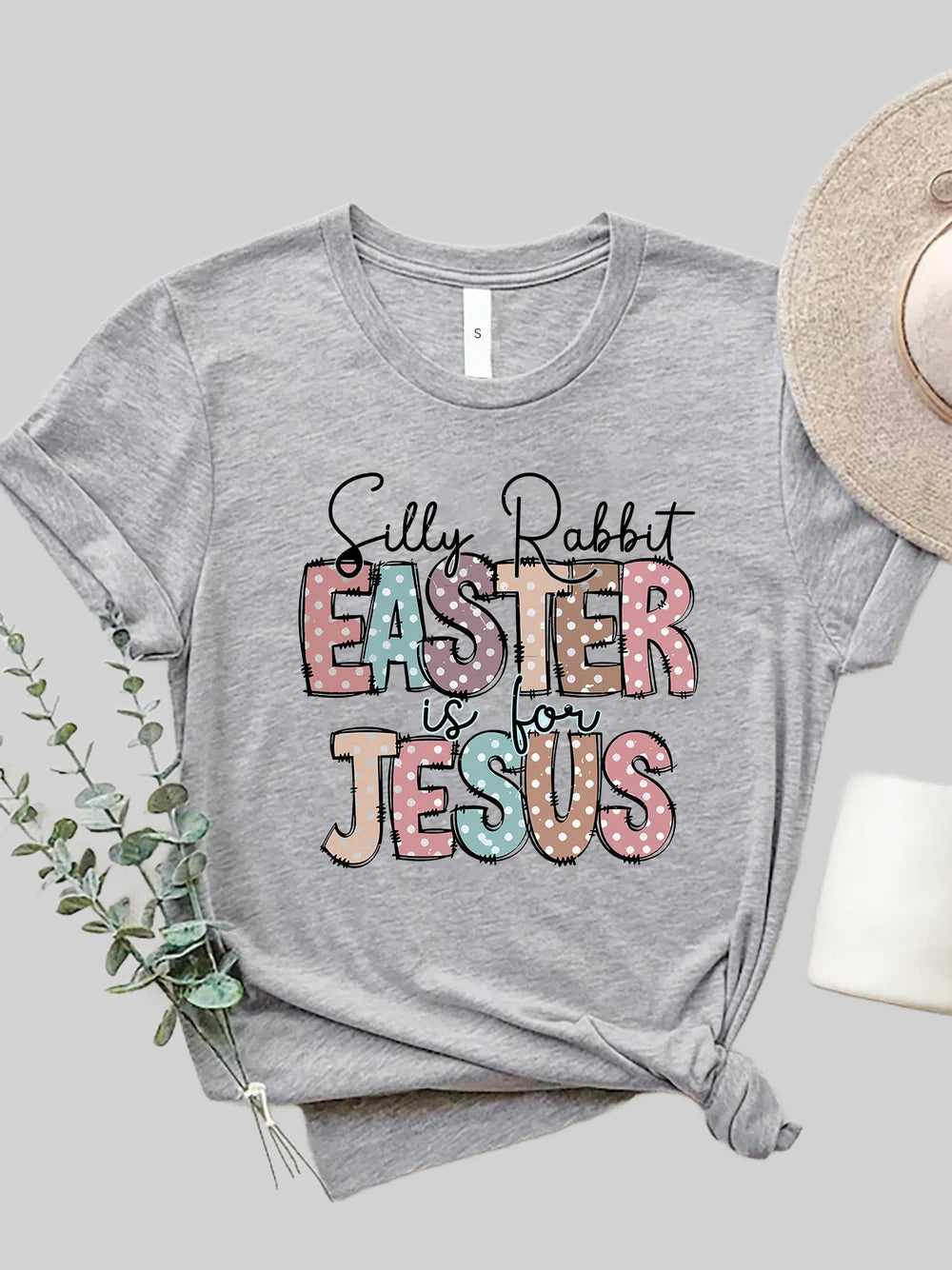 Letter Graphic Round Neck Short Sleeve T-Shirt nicholesgifts
