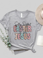 Letter Graphic Round Neck Short Sleeve T-Shirt nicholesgifts