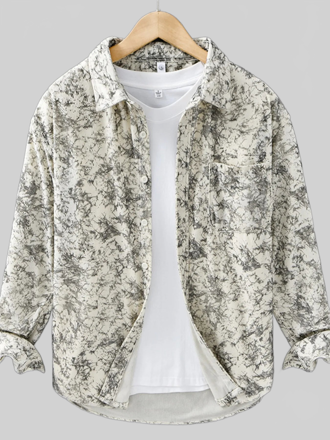 Men's Plus Size Button Up Long Sleeve Shirt nicholesgifts