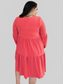 Double Take Full Size V-Neck Balloon Sleeve Tiered Dress with Pockets nicholesgifts