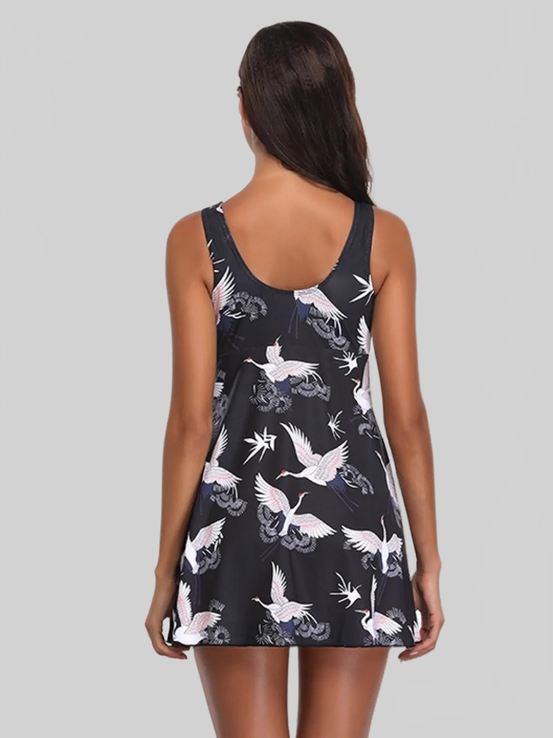Women Full Size Printed Slit Plunge One-Piece Swimwear Plus Size nicholesgifts