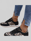 Leopard Print Casual Sneakers Trendsi