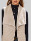 Women Open Front Collared Vest nicholesgifts