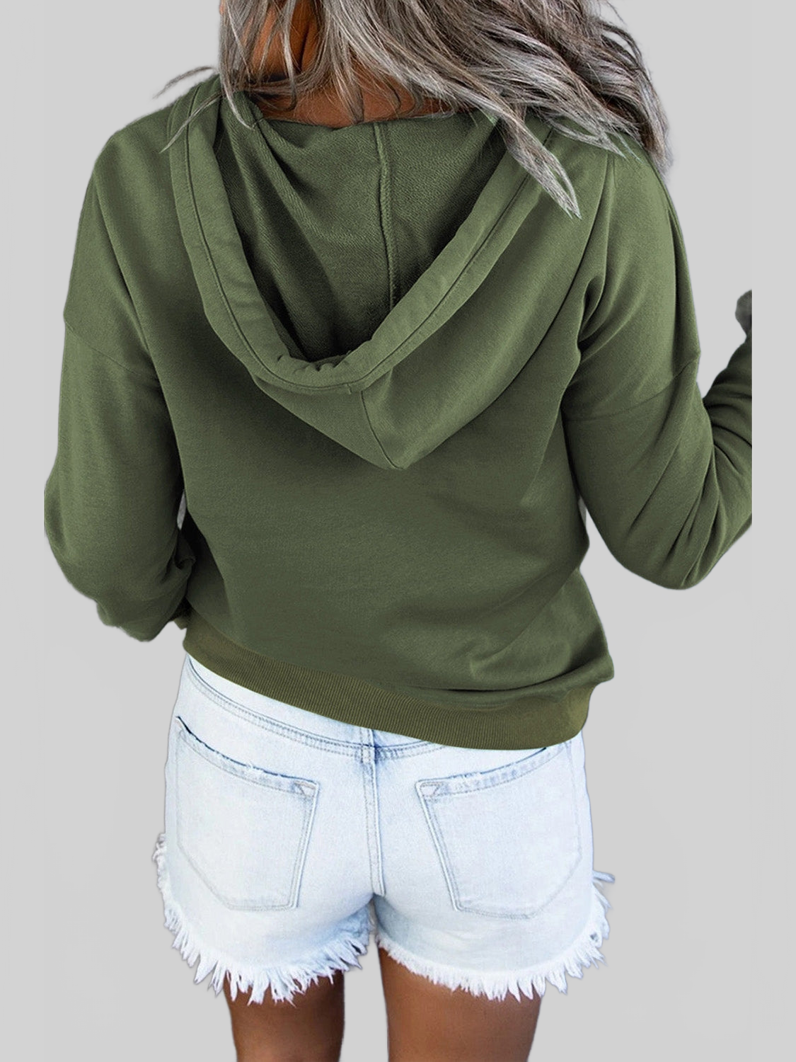 NicholesGifts Women Dropped Shoulder Long Sleeve Hoodie with Pocket NicholesGifts