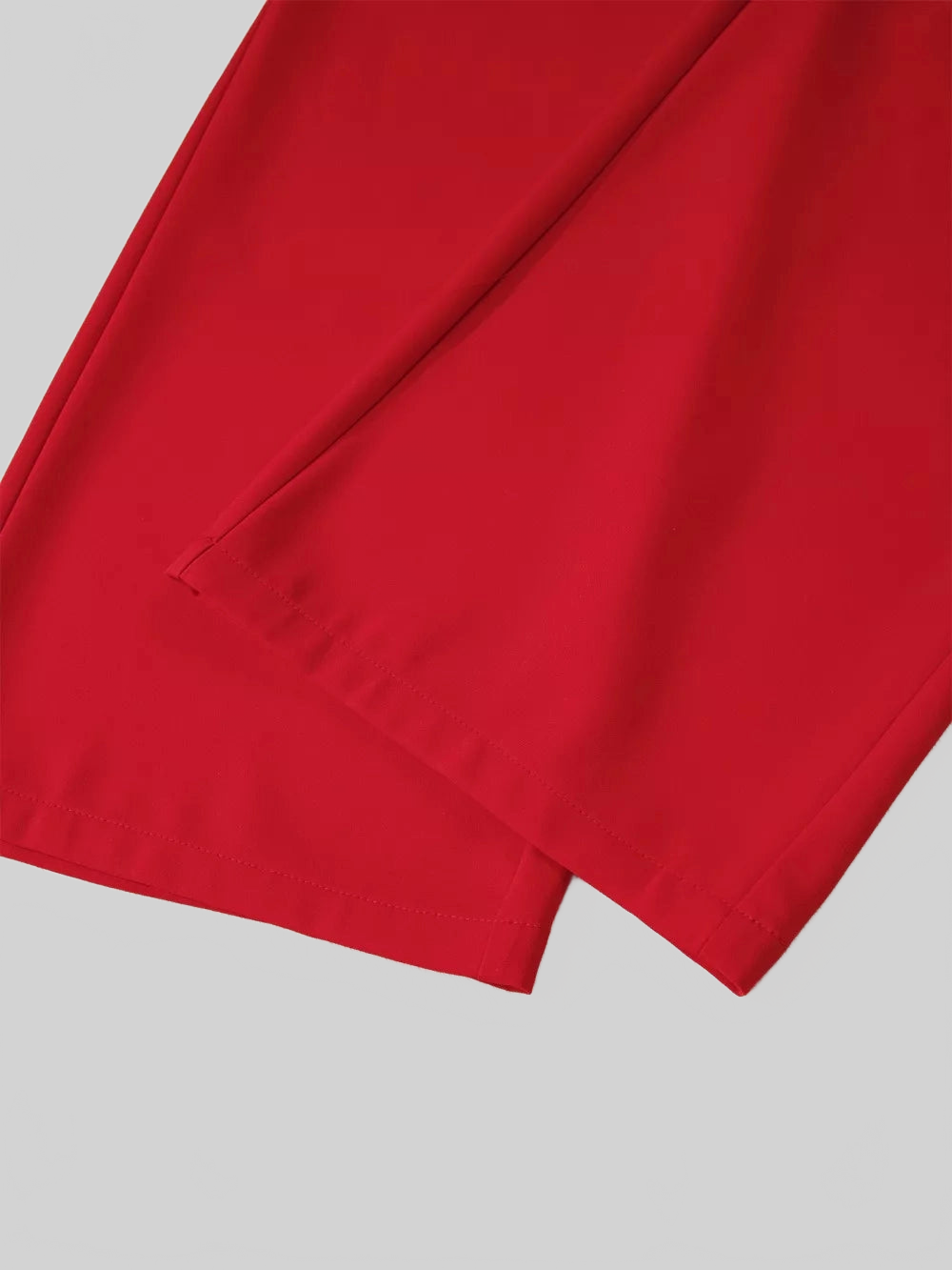 Women Pleated Detail Pull On High Elastic Waist Loose Straight Pants nicholesgifts