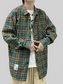Men's Plus Size Plaid Long Sleeve Shirt nicholesgifts