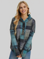 Double Take Full Size Plaid Dropped Shoulder Fleece Hoodie NicholesGifts