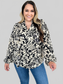Women Double Take Full Size Printed Ruffle Trim Balloon Sleeve Shirt NicholesGifts