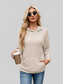 NicholesGifts Women Ribbed Drawstring Long Sleeve Hoodie nicholesgifts
