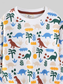 Toddler Boys Dinosaur Print Crew Neck Sweatshirt nicholesgifts