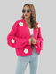 Floral Open Front Long Sleeve Cardigan nicholesgifts