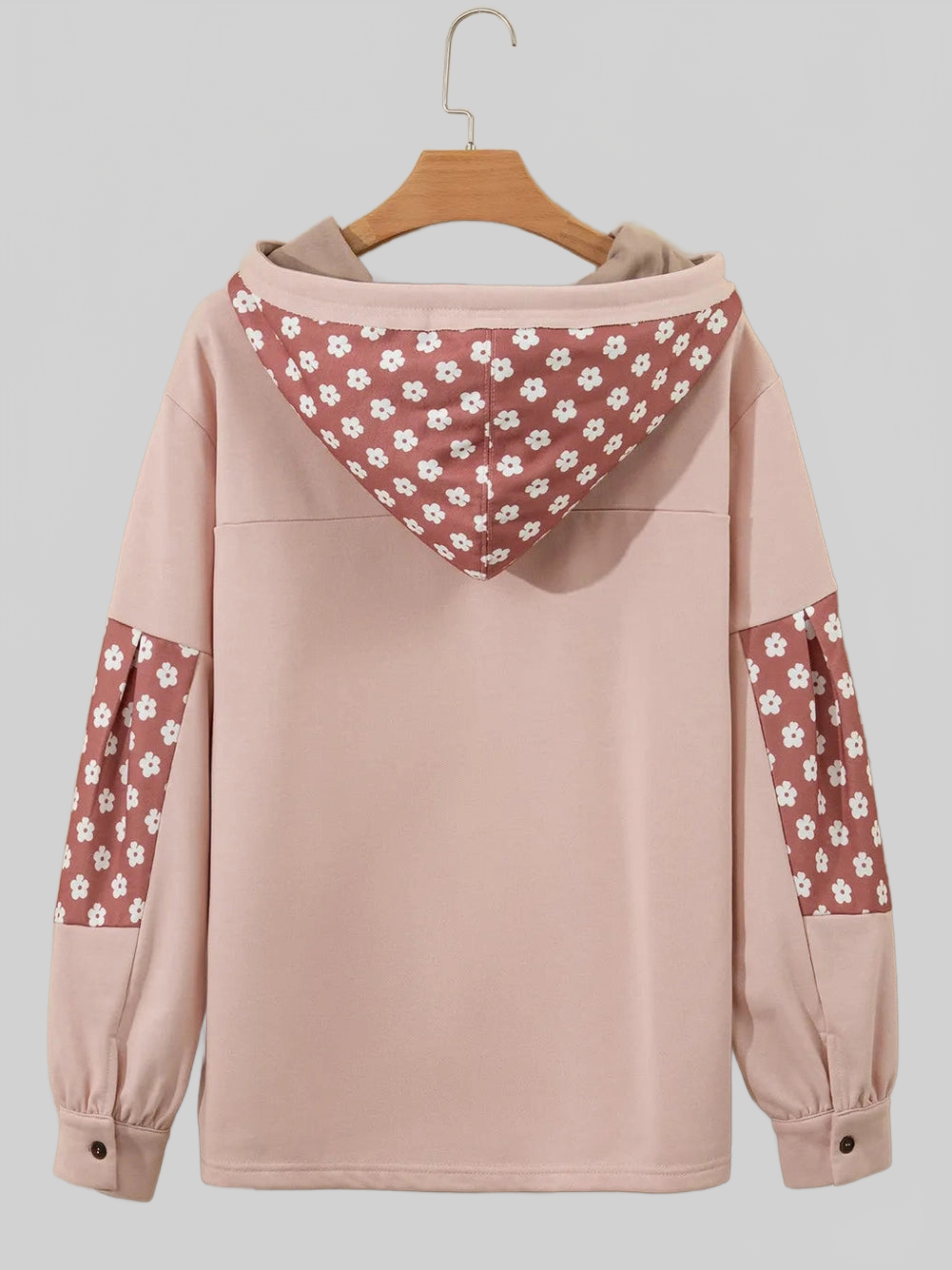 Drawstring Star Long Sleeve Hoodie nicholesgifts