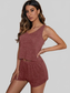 V-Neck Tank Top and Shorts Lounge Set nicholesgifts