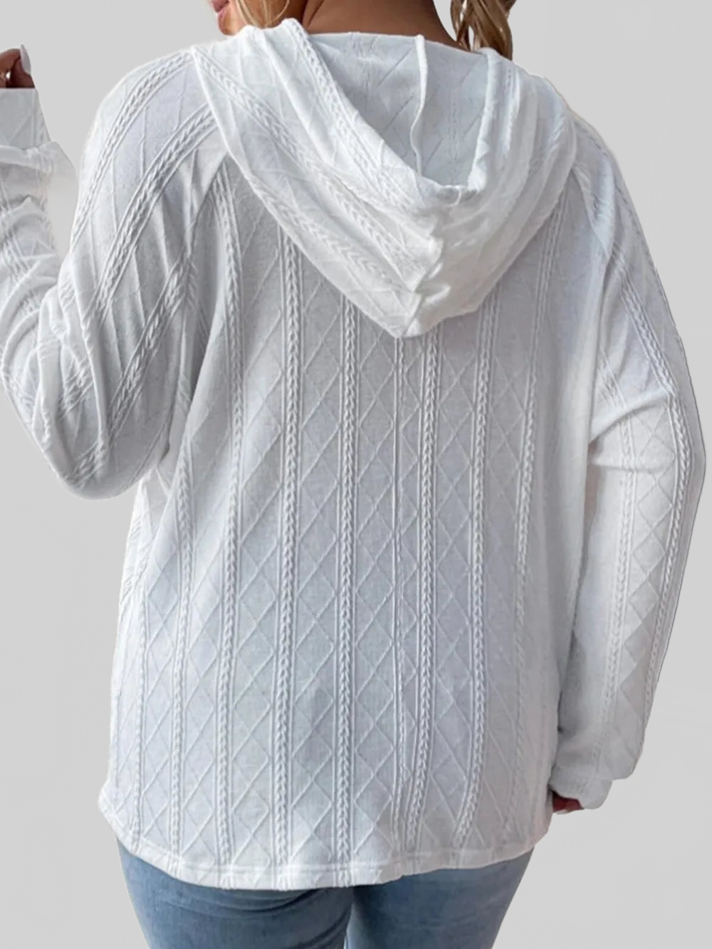 Full Size Drawstring Long Sleeve Hoodie NicholesGifts