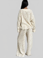 Floral Print Button-Down Top and Pants Lounge Set nicholesgifts