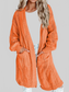 Women Cable-Knit Dropped Shoulder Slit Cardigan nicholesgifts