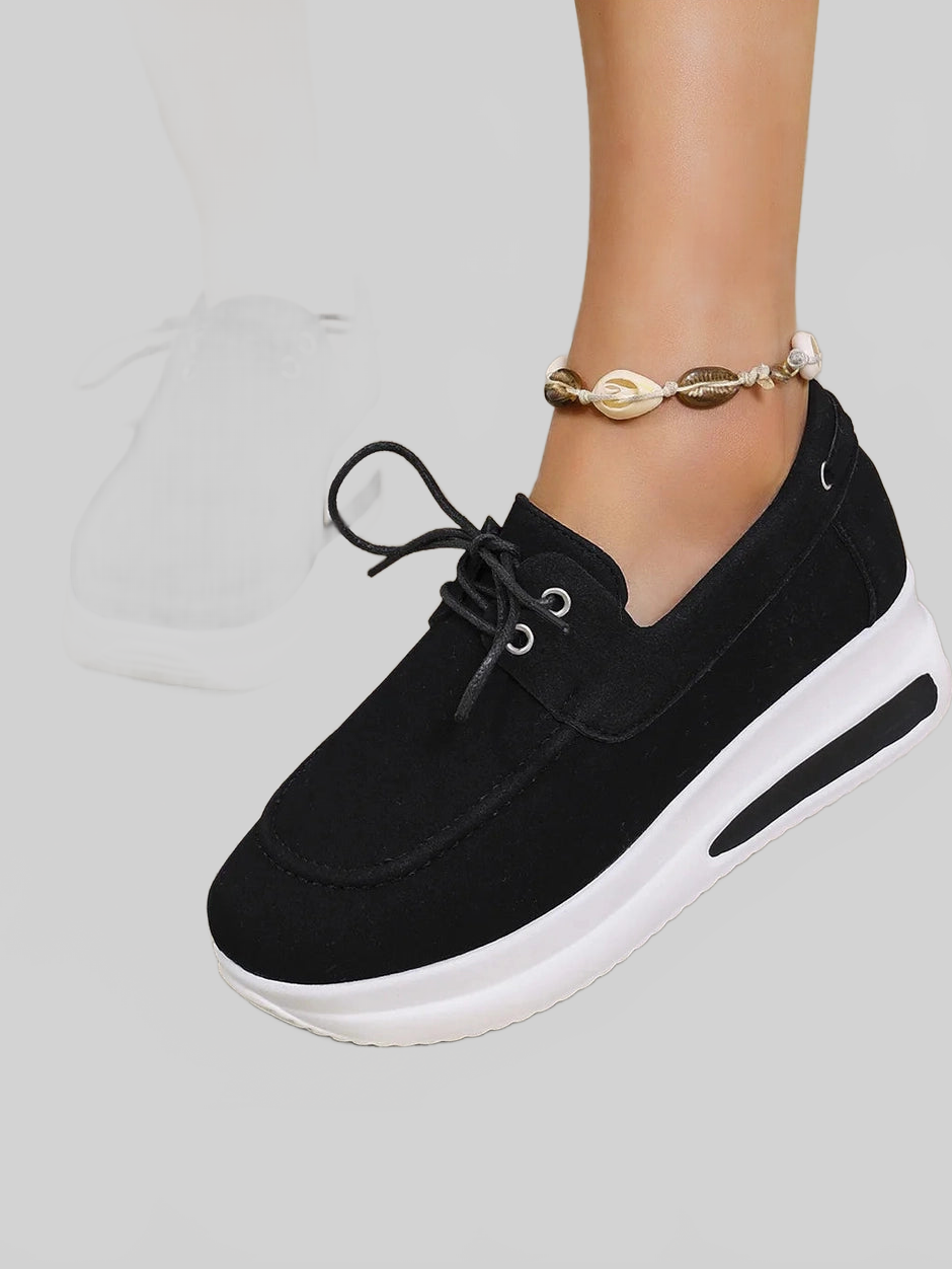 Women Round Toe Platform Sneakers NicholesGifts