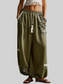 Women Lace Detail Drawstring Harem Pants nicholesgifts