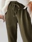 Women Casual Corduroy Drawstring Waist Pants nicholesgifts