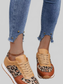 Leopard Print Casual Sneakers Trendsi