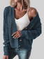 Openwork Button Up Long Sleeve Cardigan nicholesgifts