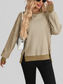Exposed Seam Striped Contrast Sweatshirt nicholesgifts