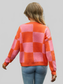 Angel Wings Plaid V-Neck Dropped Shoulder Cardigan nicholesgifts