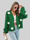 Floral Open Front Long Sleeve Cardigan nicholesgifts