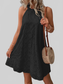 Eyelet Grecian Neck Mini Dress nicholesgifts