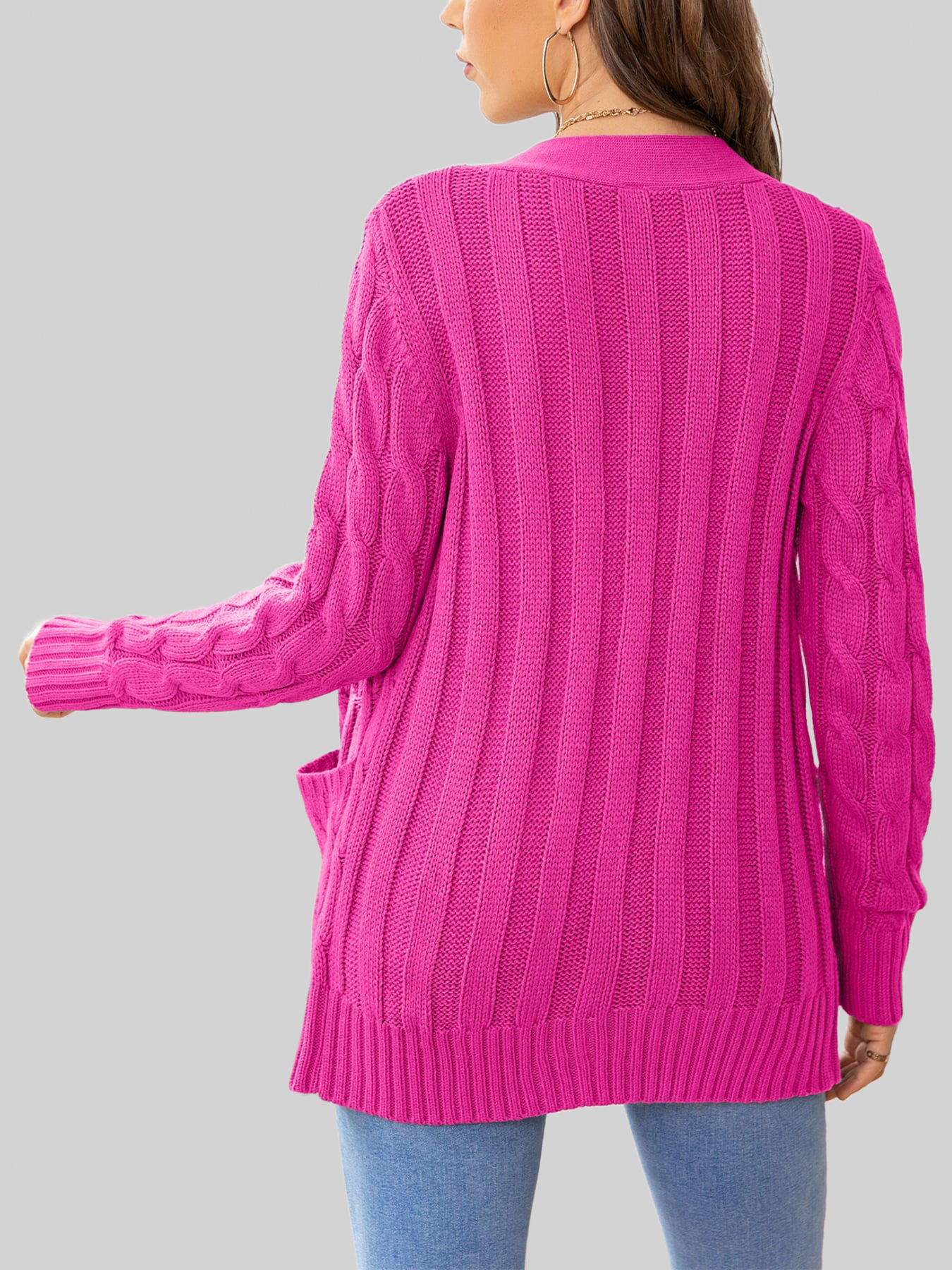 Button Down Cable-Knit Cardigan nicholesgifts