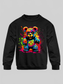 Toddler Boys Big Colorful Teddy Bear Crewneck Long Sleeve Sweatshirt nicholesgifts