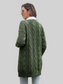 Women Open Front Cable-Knit Cardigan nicholesgifts