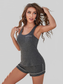 Scoop Neck Wide Strap Tank and Shorts Lounge Set nicholesgifts