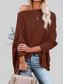 Waffle Knit Boat Neck T-Shirt nicholesgifts