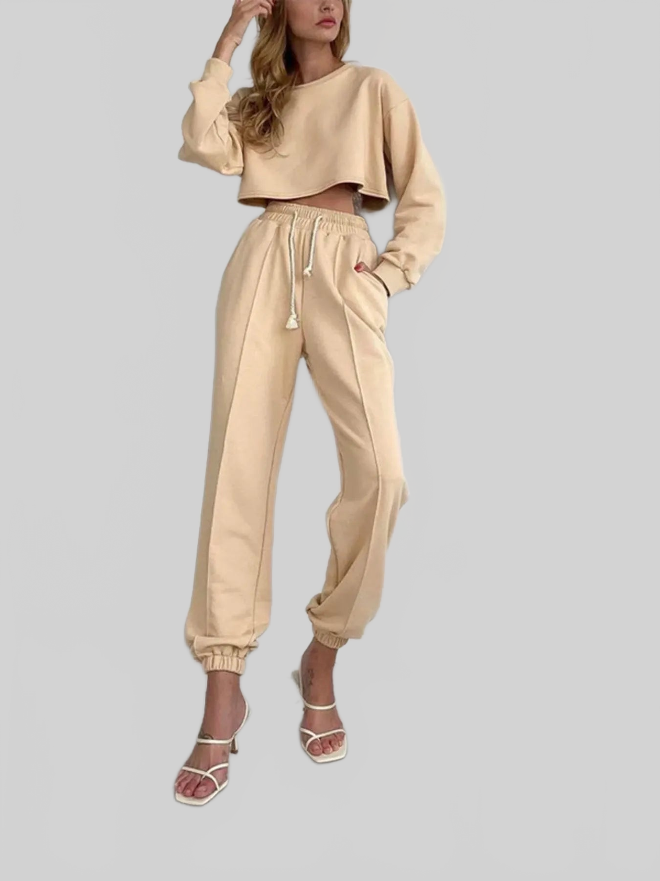 Women Casual Drawstring Jogger Pants nicholesgifts