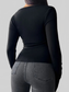 Devine Quarter Button Long Sleeve T-Shirt NicholesGifts