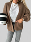 Open Front Dropped Shoulder Cardigan nicholesgifts