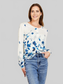 Woven Right Floral Button Front Round Neck Cardigan nicholesgifts