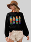 Women Double Take Full Size Sequin Nutcracker Long Sleeve Sweater nicholesgifts